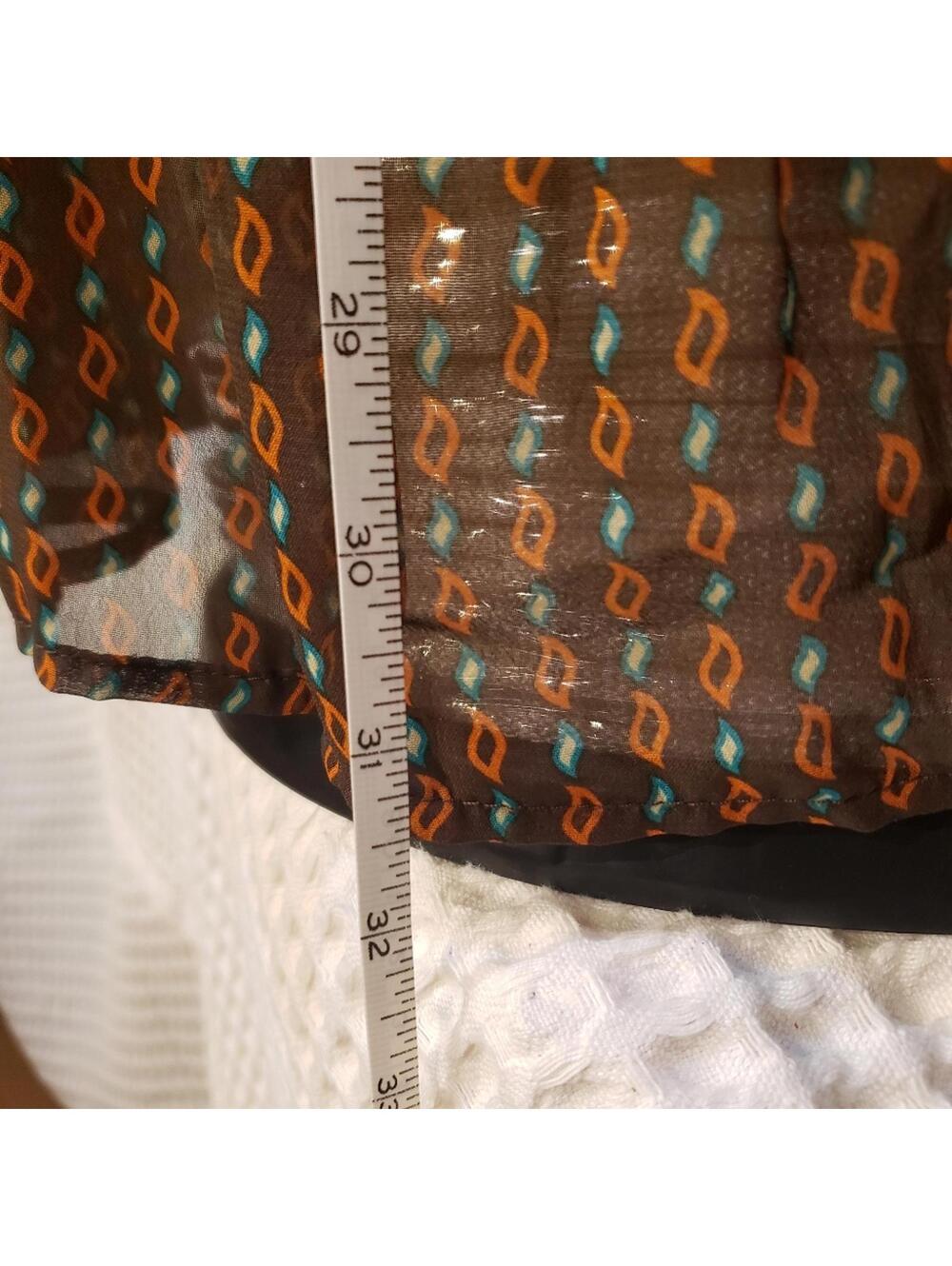 Xhilaration tunic / Brown and multi-colored print. - Picture 5 of 6